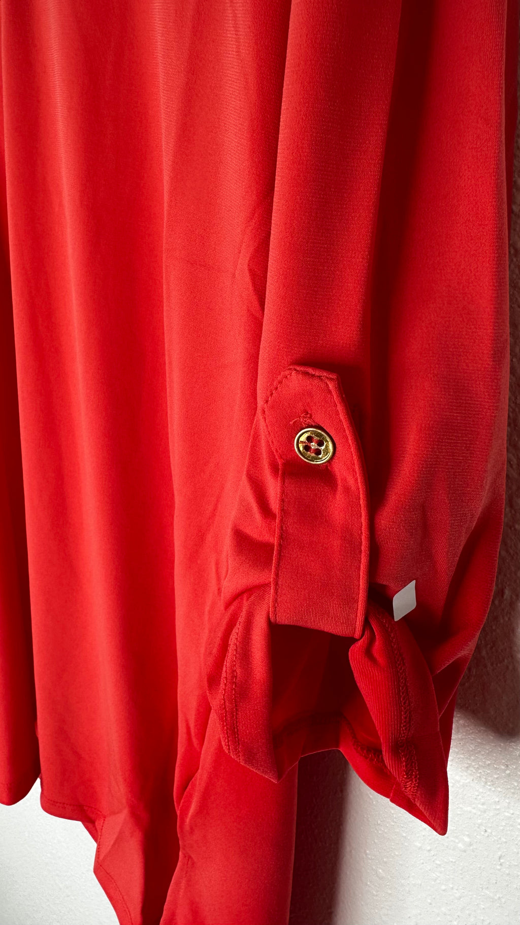 Joan Vass blouse | medium | firecracker pink