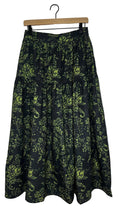 Sdeer -Green Floral Maxi Skirt