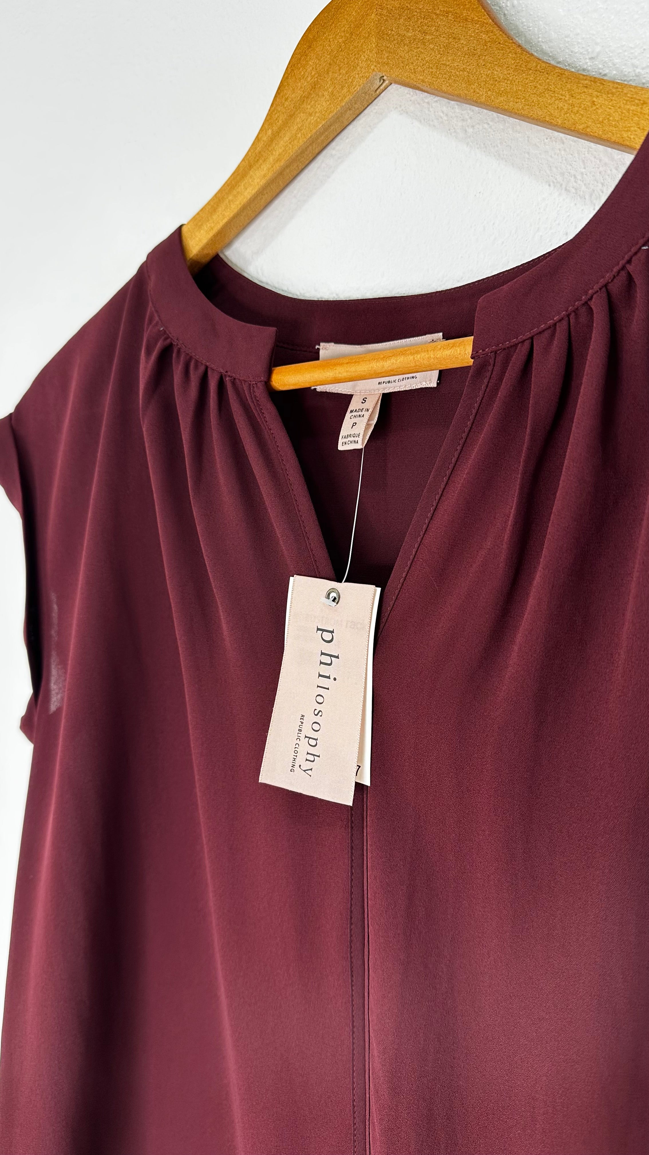 Philosophy | Burgundy Blouse