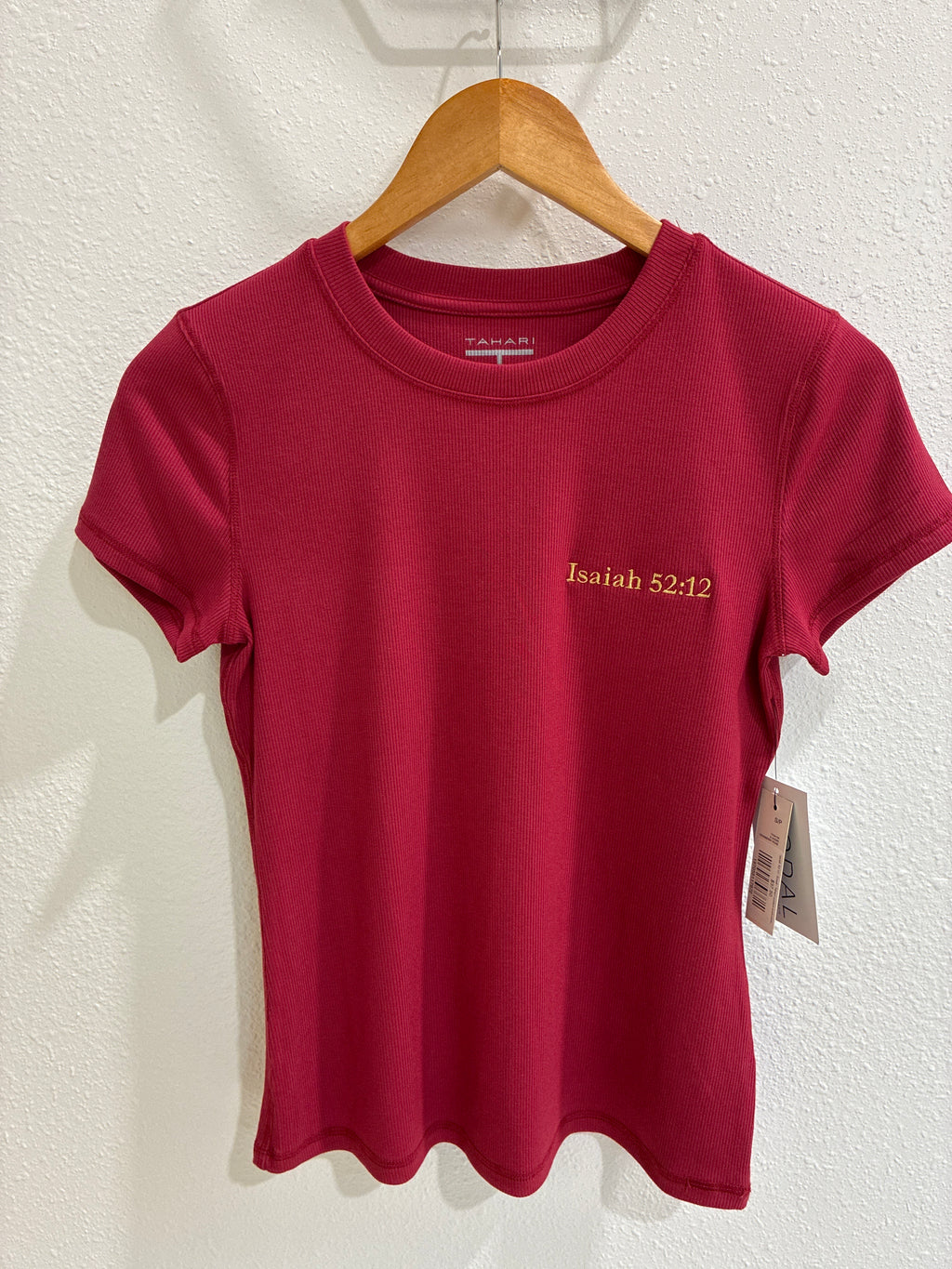 Isaiah 52:12 | Small | Tahari Shirt | Custom embroidered