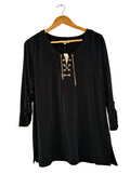 Joan Vass Blouse | Large Black