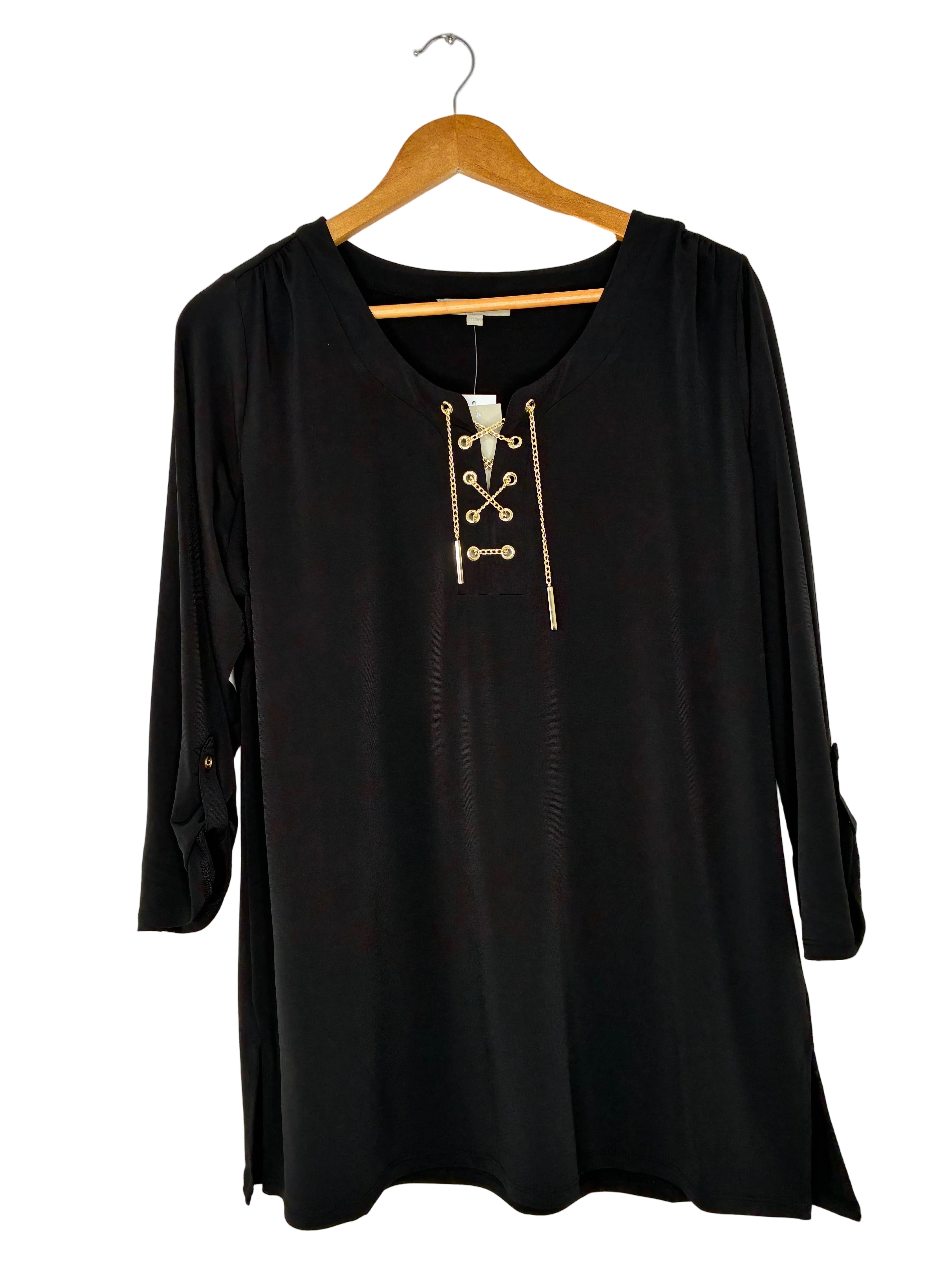 Joan Vass Blouse | Large Black