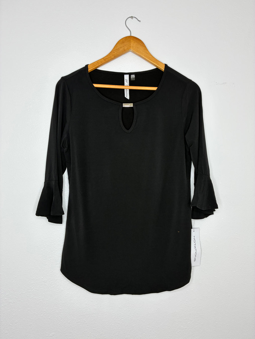 NY Collections Blouse | small | black
