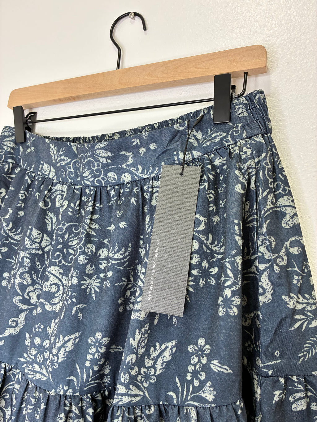 Blue Floral Maxi Skirt – S.DEER