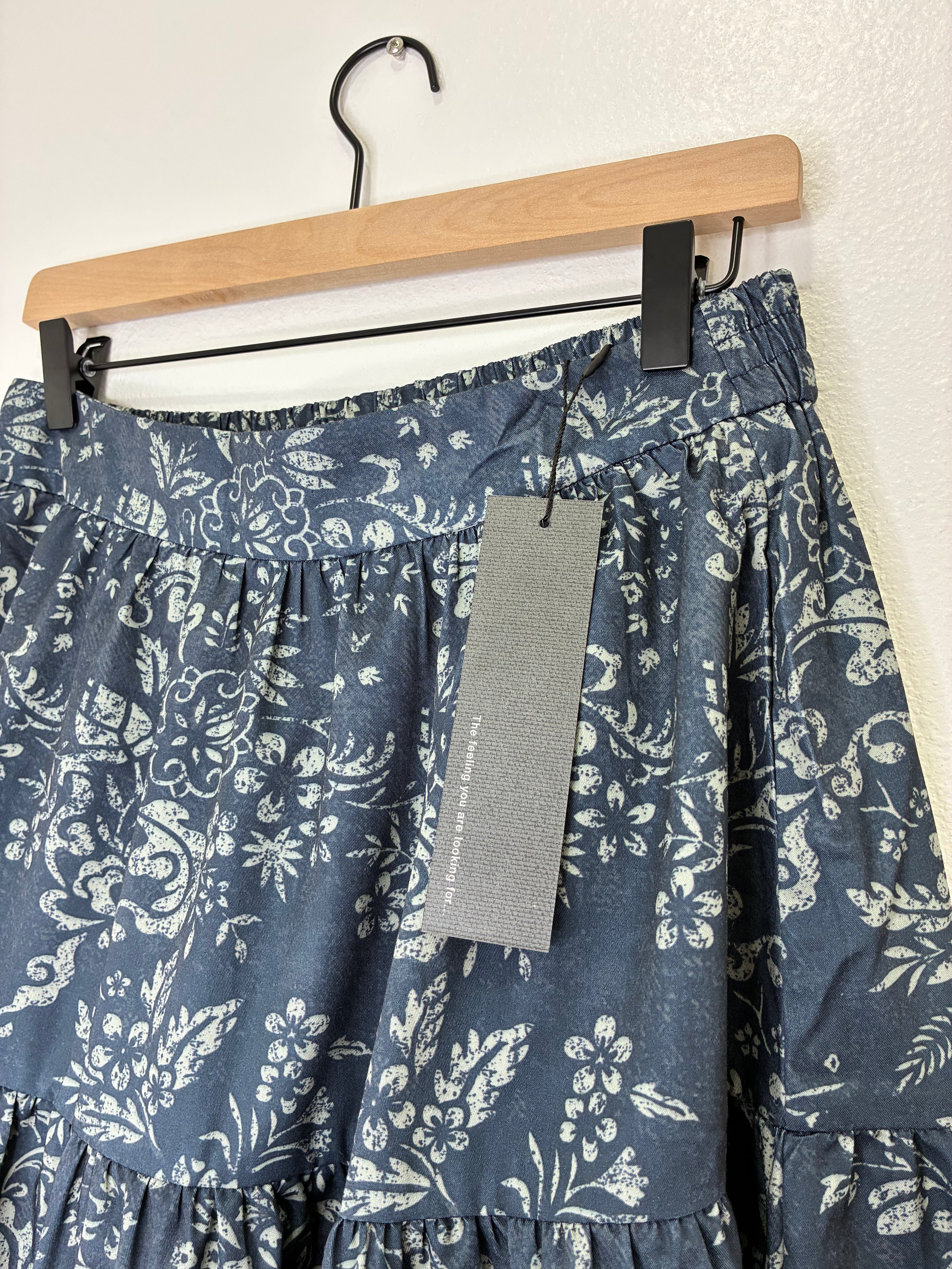Blue Floral Maxi Skirt – S.DEER