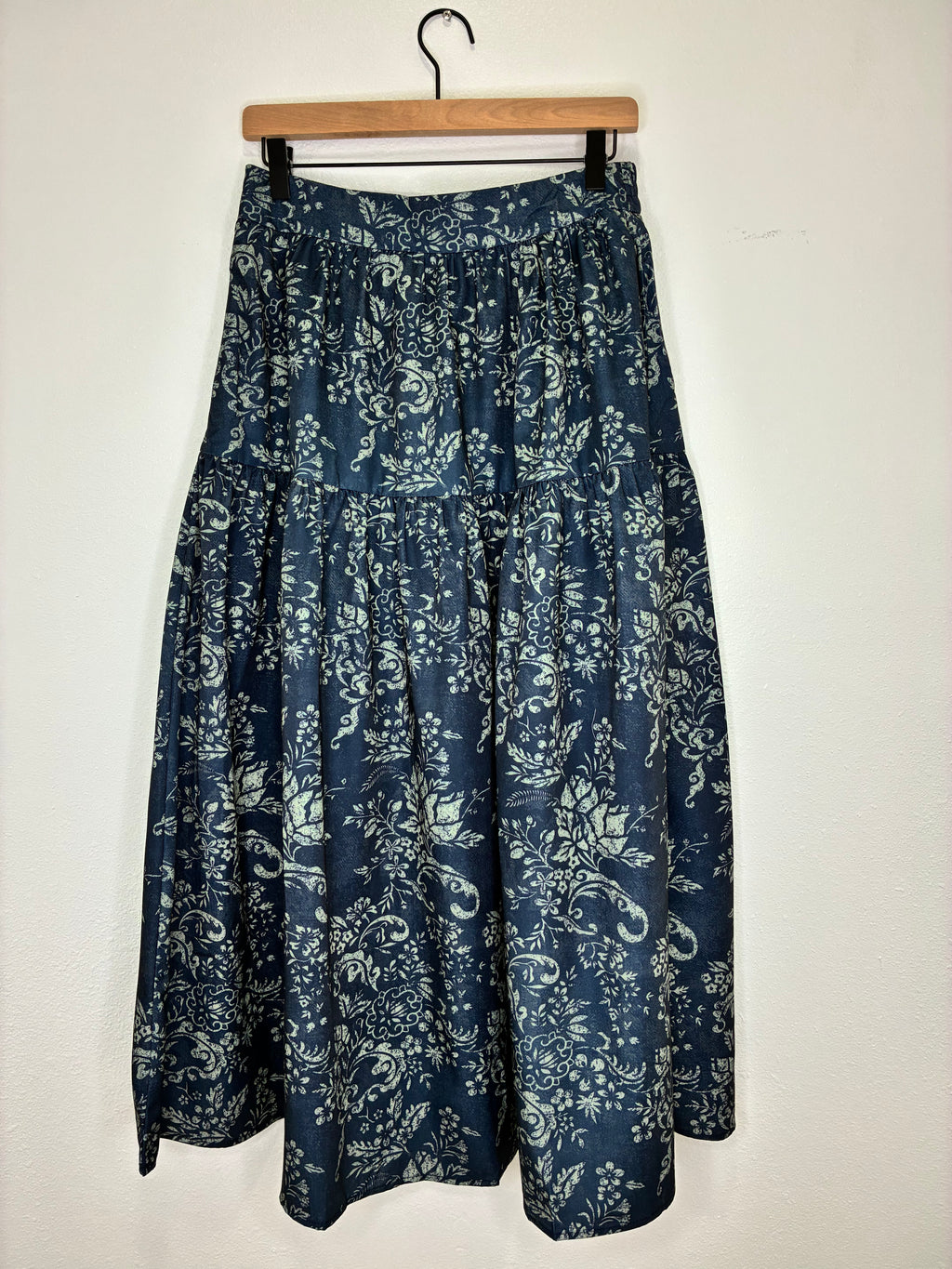 Blue Floral Maxi Skirt – S.DEER